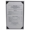 Menu Leatherette Single Panel Pocket Menu Cover (8 1/2"x14")